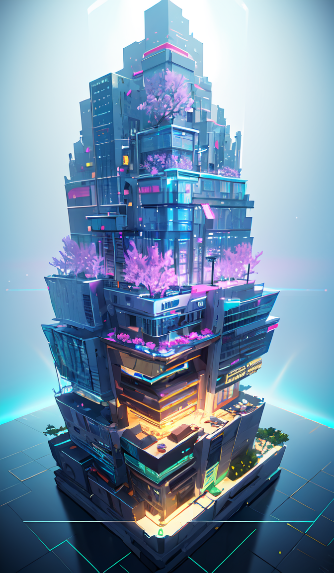 02593-3479452861-dskise, (isometric) , (flower), (vaporwave), isometric cutaway of a crystalized dilapidated city, cityscape, volumetric lighting.png